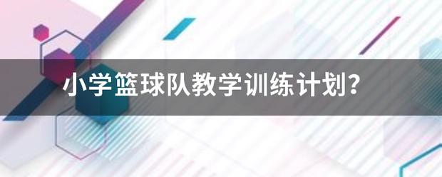 小学篮球队学期训练计划纸质